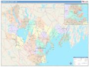 Cumberland <br /> Wall Map <br /> Color Cast Style 2025 Map