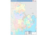 Washington <br /> Wall Map <br /> Color Cast Style 2025 Map