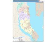 Calvert <br /> Wall Map <br /> Color Cast Style 2025 Map