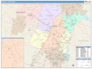 Carroll <br /> Wall Map <br /> Color Cast Style 2025 Map