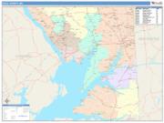 Cecil <br /> Wall Map <br /> Color Cast Style 2025 Map