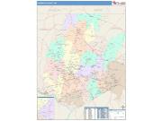 Frederick <br /> Wall Map <br /> Color Cast Style 2025 Map