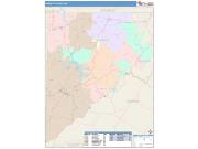 Garrett <br /> Wall Map <br /> Color Cast Style 2025 Map