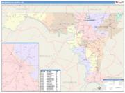 Washington <br /> Wall Map <br /> Color Cast Style 2025 Map