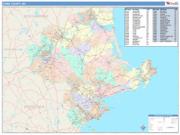 Essex <br /> Wall Map <br /> Color Cast Style 2025 Map