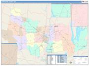 Hampshire <br /> Wall Map <br /> Color Cast Style 2025 Map