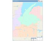 Baraga <br /> Wall Map <br /> Color Cast Style 2025 Map