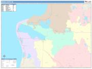 Benzie <br /> Wall Map <br /> Color Cast Style 2025 Map