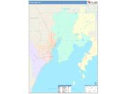 Delta <br /> Wall Map <br /> Color Cast Style 2025 Map