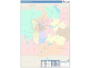 Kalamazoo <br /> Wall Map <br /> Color Cast Style 2025 Map