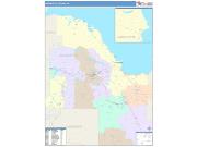 Marquette <br /> Wall Map <br /> Color Cast Style 2025 Map