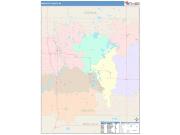 Mecosta <br /> Wall Map <br /> Color Cast Style 2025 Map