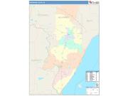 Menominee <br /> Wall Map <br /> Color Cast Style 2025 Map