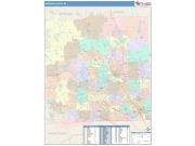 Oakland <br /> Wall Map <br /> Color Cast Style 2025 Map