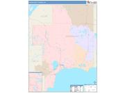 Schoolcraft <br /> Wall Map <br /> Color Cast Style 2025 Map