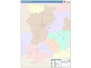 Shiawassee <br /> Wall Map <br /> Color Cast Style 2025 Map