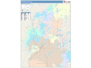 Crow Wing <br /> Wall Map <br /> Color Cast Style 2025 Map