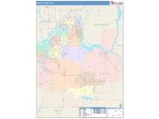 Dakota <br /> Wall Map <br /> Color Cast Style 2025 Map