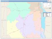 Houston <br /> Wall Map <br /> Color Cast Style 2025 Map