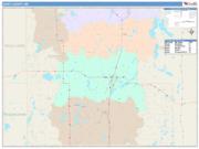 Isanti <br /> Wall Map <br /> Color Cast Style 2025 Map