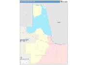 Lake of the Woods <br /> Wall Map <br /> Color Cast Style 2025 Map