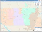 Swift <br /> Wall Map <br /> Color Cast Style 2025 Map