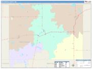 Watonwan <br /> Wall Map <br /> Color Cast Style 2025 Map