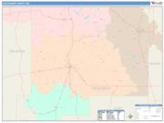 Chickasaw <br /> Wall Map <br /> Color Cast Style 2025 Map