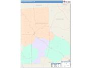 Jefferson Davis <br /> Wall Map <br /> Color Cast Style 2025 Map