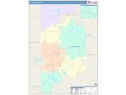 Leflore <br /> Wall Map <br /> Color Cast Style 2025 Map