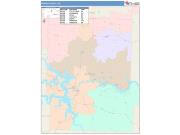 Benton <br /> Wall Map <br /> Color Cast Style 2025 Map