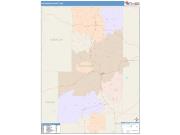 Bollinger <br /> Wall Map <br /> Color Cast Style 2025 Map