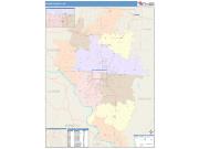 Boone <br /> Wall Map <br /> Color Cast Style 2025 Map