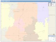 Caldwell <br /> Wall Map <br /> Color Cast Style 2025 Map