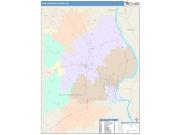 Cape Girardeau <br /> Wall Map <br /> Color Cast Style 2025 Map