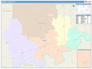 Carroll <br /> Wall Map <br /> Color Cast Style 2025 Map