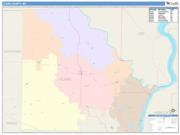 Clark <br /> Wall Map <br /> Color Cast Style 2025 Map