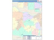 Franklin <br /> Wall Map <br /> Color Cast Style 2025 Map