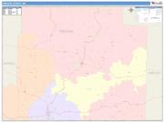 Oregon <br /> Wall Map <br /> Color Cast Style 2025 Map