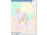 Texas <br /> Wall Map <br /> Color Cast Style 2025 Map