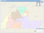 Carbon <br /> Wall Map <br /> Color Cast Style 2025 Map