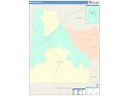 Custer <br /> Wall Map <br /> Color Cast Style 2025 Map