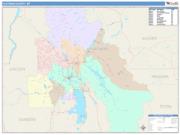 Flathead <br /> Wall Map <br /> Color Cast Style 2025 Map