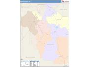 Madison <br /> Wall Map <br /> Color Cast Style 2025 Map