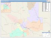 Missoula <br /> Wall Map <br /> Color Cast Style 2025 Map
