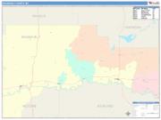 Roosevelt <br /> Wall Map <br /> Color Cast Style 2025 Map