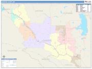 Sanders <br /> Wall Map <br /> Color Cast Style 2025 Map