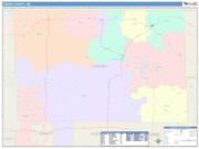 Cherry <br /> Wall Map <br /> Color Cast Style 2025 Map