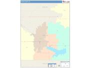 Harlan <br /> Wall Map <br /> Color Cast Style 2025 Map