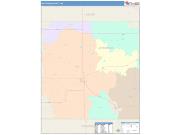 Jefferson <br /> Wall Map <br /> Color Cast Style 2025 Map